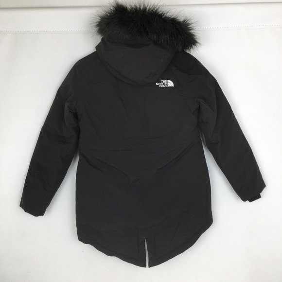 The North Face Girls’ Arctic Swirl Parka Black Down Puffer Winter Coat Sz S 7/8 - Picture 13 of 16